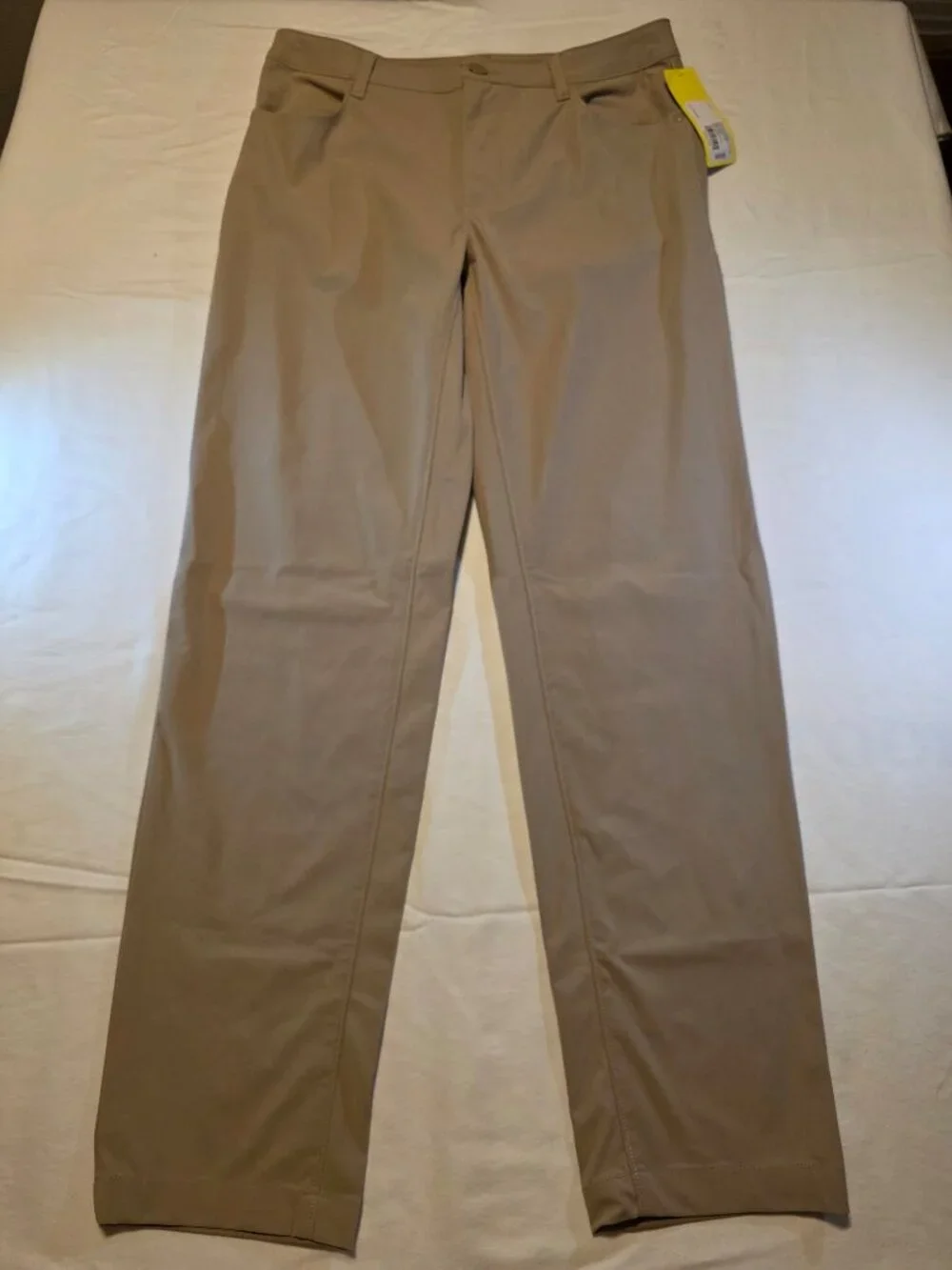 Men's 360 Lifestyle Relaxed Fit 5-Pocket Pants - All in Motion Tan 32x32: Moistu